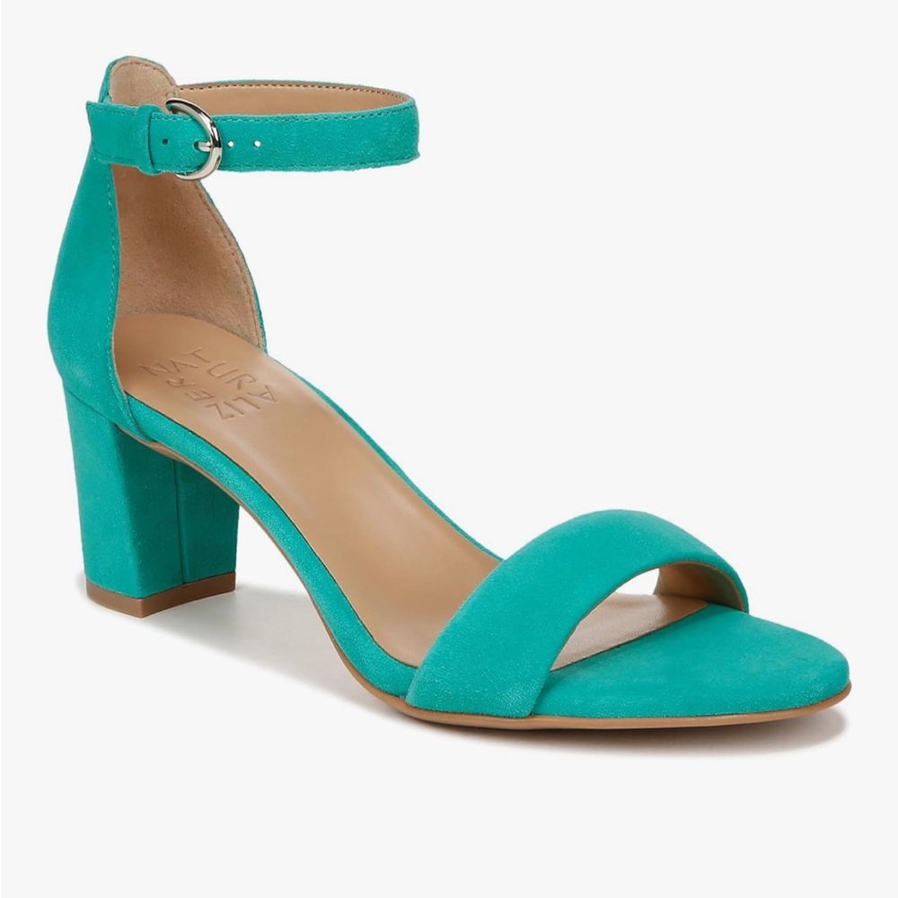 Naturalizer Women's Vera Ankle Strap Block Heel Dress Sandal NEW Size 9 Jade